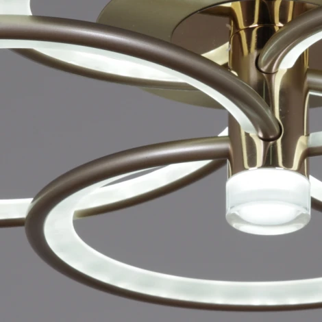 Потолочный светильник светодиодный с пультом и ночным режимом Reluce 09246-0.3-4S Champaign silver (Умный дом) (220V)