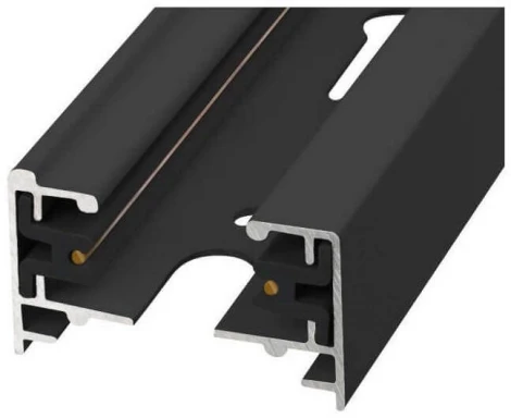 Однофазный шинопровод 1м накладной 220V UBX-Q121 KS2 POLYBAG Volpe BLACK 100