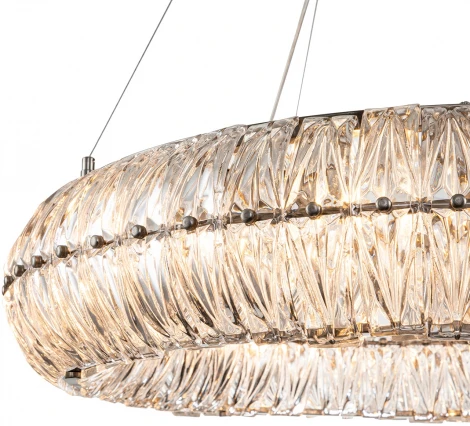 Подвесной светильник Finezza V000301 (12023/10P Nickel) (220V, на тросе, круглые)