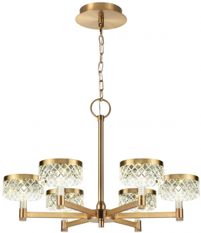 Подвесная люстра Odeon Light Fivre 5032/36L античн.бронза/металл/акрил LED 36W 4000K 2596лм (220V, на цепи)