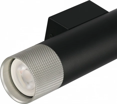 Настенный светильник iLedex Delta 2365-2 BK+SL (220V, круглые)