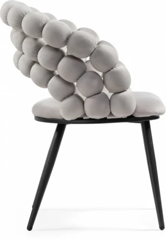 Стул на металлокаркасе Woodville Ball gray / black