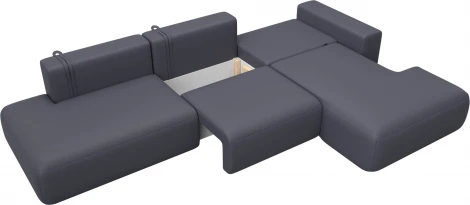 Диван угловой Лига-036 НПБ Модерн Лонг правый угол Лига Диванов (Экокожа) арт.127753