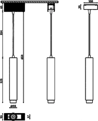 Трековый светильник низковольтный светодиодный 24V SWG SY SY-601241-BL-10-NW