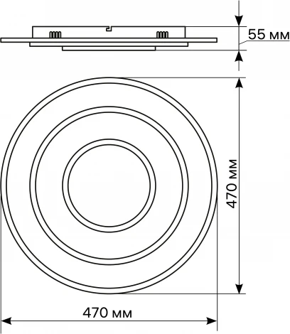 Потолочная люстра светодиодная с ДУ Ritter Galassia 51580 1
