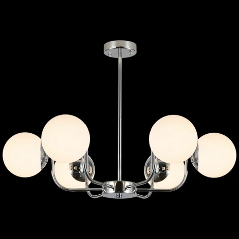 Потолочная люстра на штанге ILLUMICO IL0167-6P-79 CR (220V, шар)