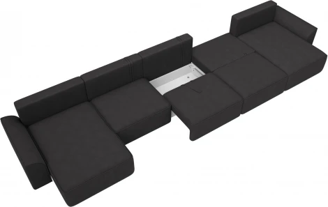 Диван п-образный Лига-048 НПБ МегаЛонг Лига Диванов (Замша) арт.128336