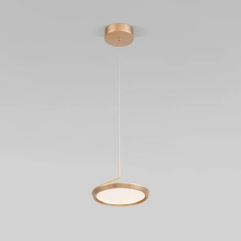 Подвесной светильник Eurosvet Crespella 90034/1 золото (LED, 220V, на проводе, круглые)