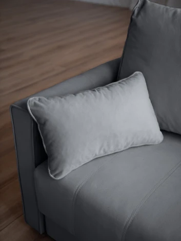 РИМИНИ Диван прямой светло-серый D1 furniture арт.AAA4046009