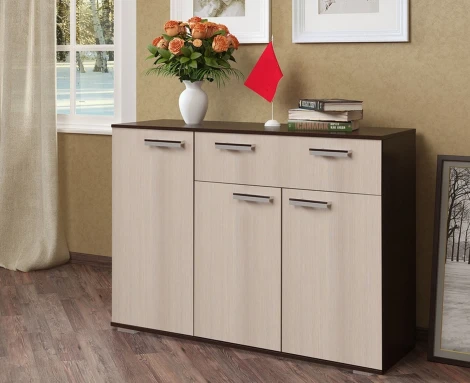 Комод БТС длинный Стандарт 4 NEW, венге/лоредо