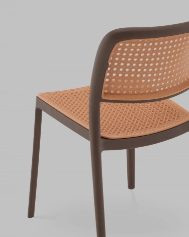 Стул Yona пластиковый коричневый Stool Group арт.УТ000040840