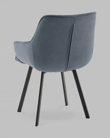 Стул Амальри велюр серо-синий Stool Group арт.УТ000041361