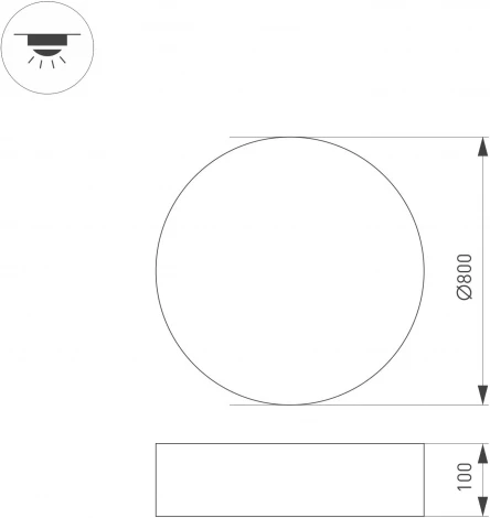 Светильник SP-TOR-PILL-PRISM-R800-94W Day4000 (BK, 100 deg, 230V) (Arlight, IP20 Металл) 023002(4)