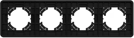 Рамка стеклянная FRM-OMALI-SFGS-4-BK (Arlight) 049717