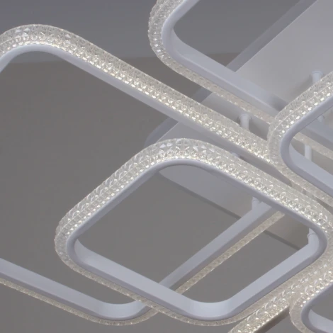 Потолочная люстра светодиодная на штанге с регулировкой цветовой температуры и яркости, с ночным режимом и RGB Reluce 06335-0.3-08C WH (RGB)