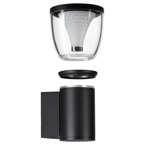 Настенный уличный светильник Novotech Haut 371071 черный IP54 GU10 max.12W 220-240V