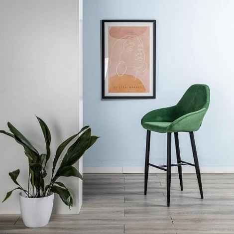 Стул барный R-Home Kent Грин/Черный