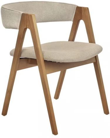 Стул Alan латте букле с ножками цвета орех Bradex Home арт.RF 0818