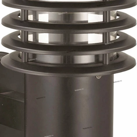 Бра уличное Horoz Palmiye, 1 плафон, черный с прозрачным