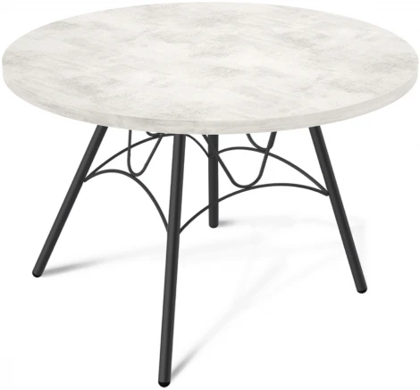 Столик журнальный SHT-S100/ЛДСП 60 черный муар/хромикс белый Sheffilton 2518097303