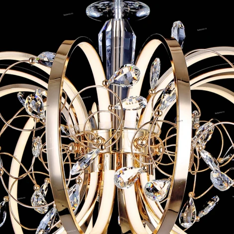 Подвесная люстра ST Luce Ottavo SL923.203.12 (LED, 220V, хрусталь, на цепи)