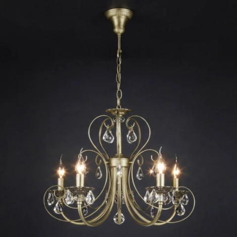 Подвесная люстра с хрусталем Eurosvet Alda 3305/5