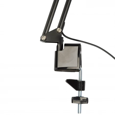 Офисная настольная лампа на струбцине Uniel TLD-524 Black/LED/500Lm/4500K/Dimmer (220V, диммер, сенсорный выключатель)