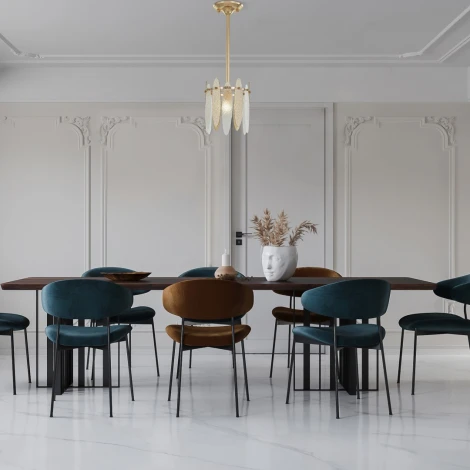 Подвесная люстра хрустальная на штанге Arte Milano Sorrento-4309 374309/1/350/190 GD (220V)