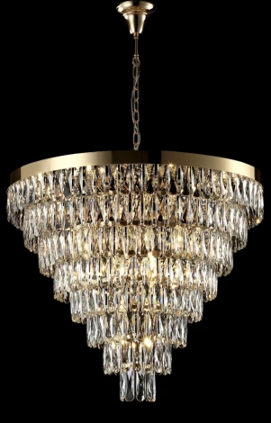 Подвесная люстра Crystal Lux Abigail SP22 D820 GOLD/TRANSPARENT