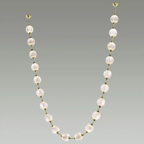 Подвесной светильник Odeon Light Crystal 5008/80L золотой/прозрачный/металл/акрил LED 80W (220V, шарики, бусы)