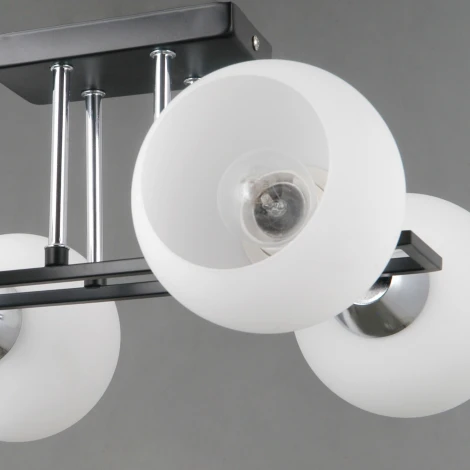 Потолочная люстра на штанге ILLUMICO IL0791-4CSQ-25 BK CR TRENTO (220V)