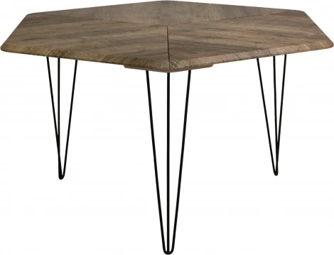 Стол журнальный BeautyStyle 23 дуб крымский состаренный/черный Mebelik арт.009002