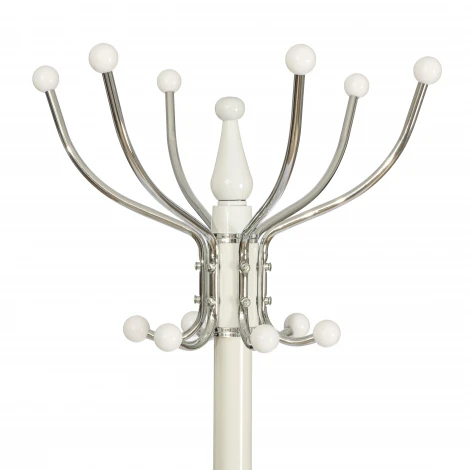 Вешалка Bara/Бара (мод. GH-8606) металл/хром/мрамор, белый/белый, 37х37х175см Tetchair 21441