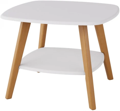 Стол журнальный Хадсон белый/дуб светлый от фабрики Mebelik