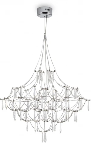 Подвесная люстра Freya Amela FR6138PL-L44CH (LED, 220V, на проводе)