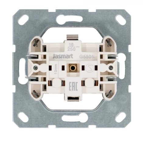 Розетка с защитной крышкой и шторками (мокко) Jasmart G-Classic G5505Z