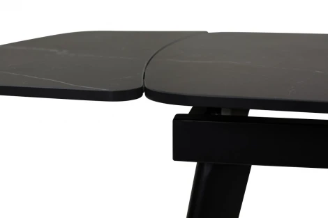 Обеденный стол M-City ELIOT 120 MATT BLACK MARBLE SINTERED STONE/ BLACK