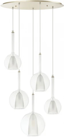 Подвесной светильник каскадный Arte Lamp Gala A2720SP-5SG (220V, на проводе, шарики)