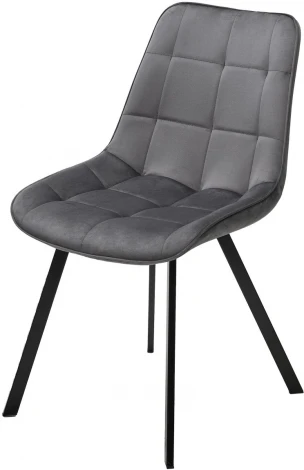 Стул ONION G062-40 серый, велюр/ черный каркас М-City