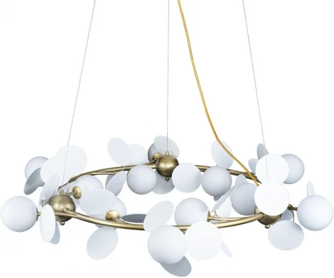 Подвесная люстра Loft IT Matisse 10008/1050 white (220V, на тросе, шарики)