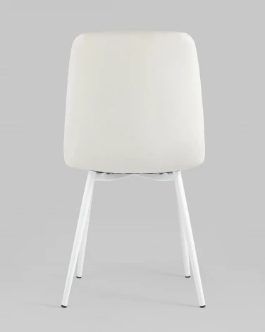 Стул Stool Group Oliver экокожа белый белые ножки 2 шт арт.УТ000037734