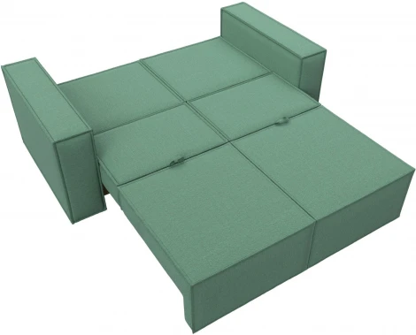 Диван прямой Куба мини (Зеленый/Рогожка) Лига Диванов арт.121893