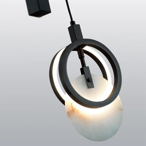 Настенный светильник Odeon Light Mercury 5422/17WL черный/металл/алебастр LED 17W 3000K (220V)