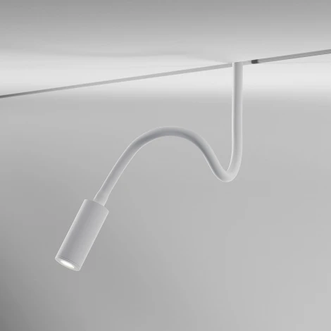 Трековый светильник на гибкой ножке магнитный Elektrostandard Slim Magnetic 85522/01 3W 4000K Cami (белый) (LED, 48V, круглые)