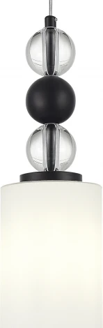 Подвесной свтильник ST Luce SL2003 SL2003.403.01 черный/белый E27 1*40W (220V, на проводе, круглые)