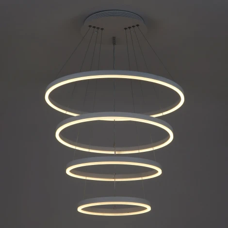 Подвесной светильник светодиодный с пультом с регулировкой цветовой температуры и яркости LED4U LED4U 55000-4 WH