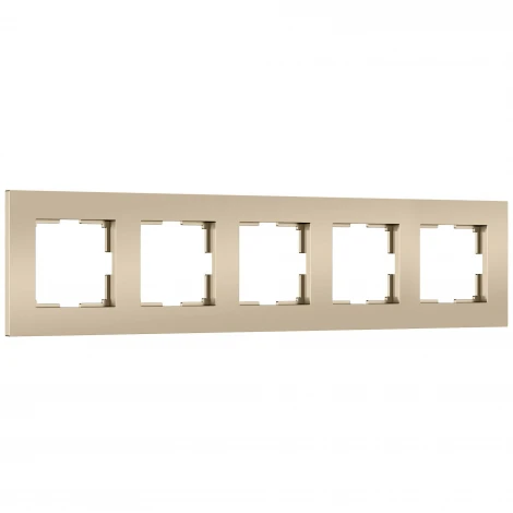 Рамка на 5 постов Slab (шампань софт) Werkel W0052911 (a071629)