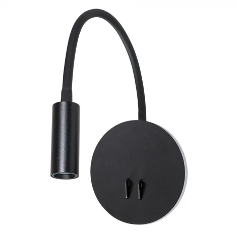 Спот для чтения Arte Lamp Electra A8231AP-1BK (LED, 220V, выключатель)