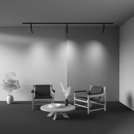 Трековый светильник однофазный 220V 6W Maytoni Focus T TR142-1-6W4K-B (LED, круглые)