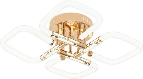 Потолочная люстра светодиодная Escada Lacerta 10265/4LED 45Вт металл/акрил, золото (220V)